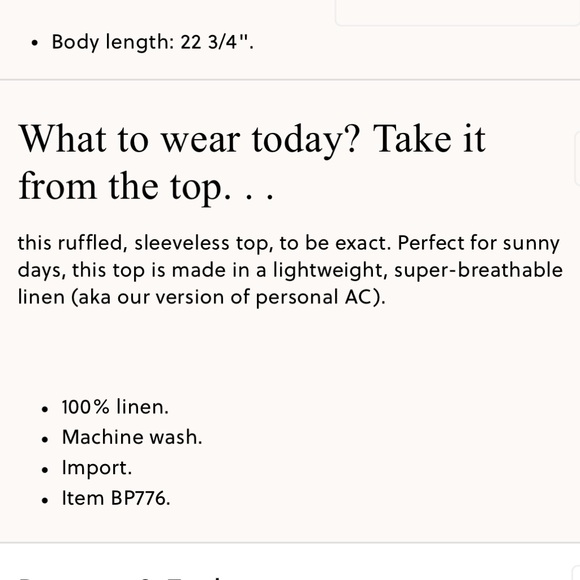 Fleur top in linen - Picture 2 of 8